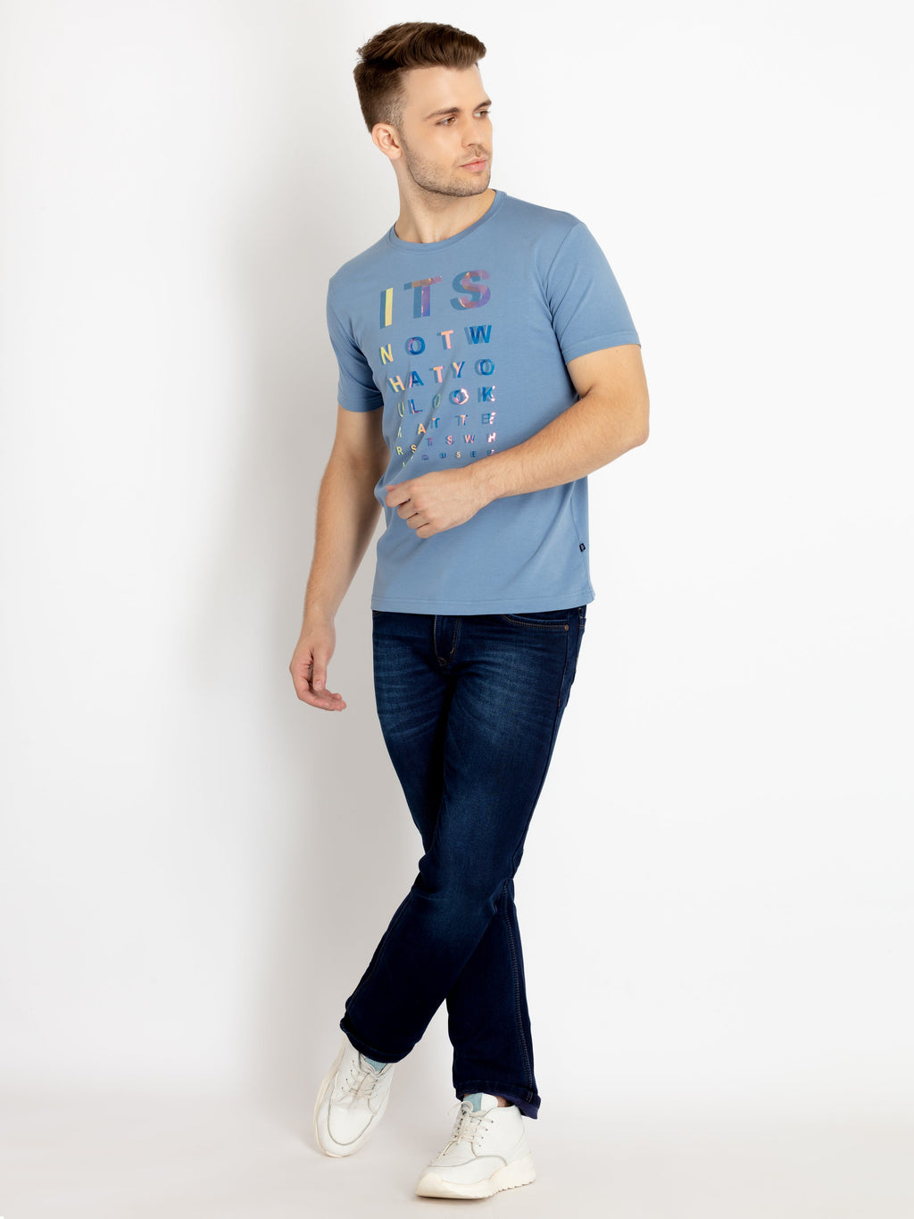 Mens Printed Round Neck T-shirts
