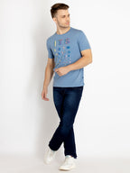 Mens Printed Round Neck T-shirts