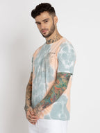 Mens Tie Dye Round Neck T-shirt