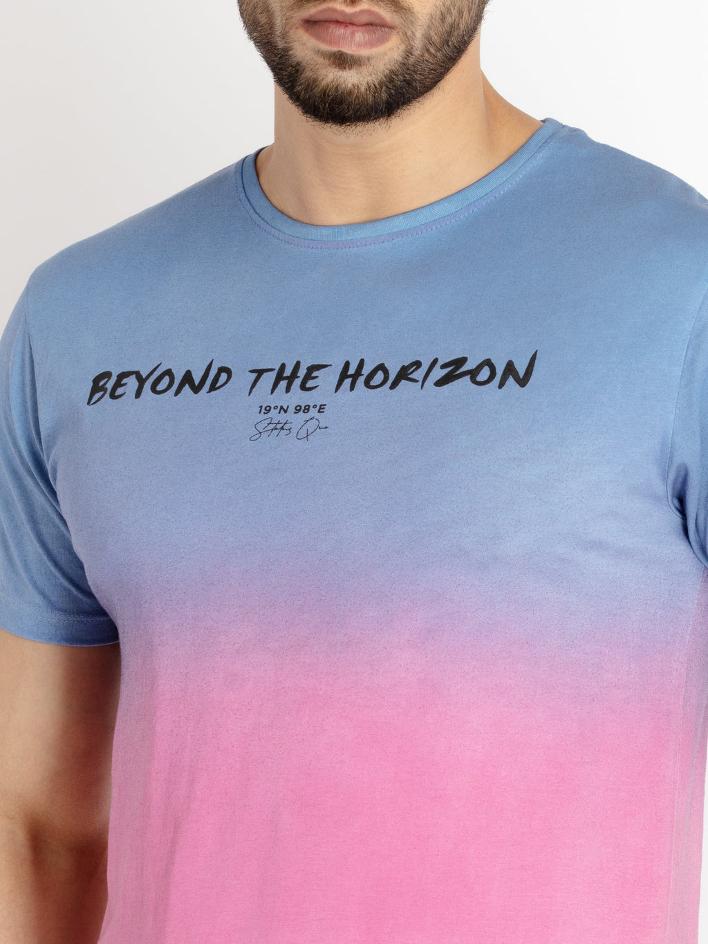 Mens Tie Dye Round Neck T-shirt