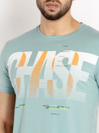 Mens Printed Round Neck T-shirt