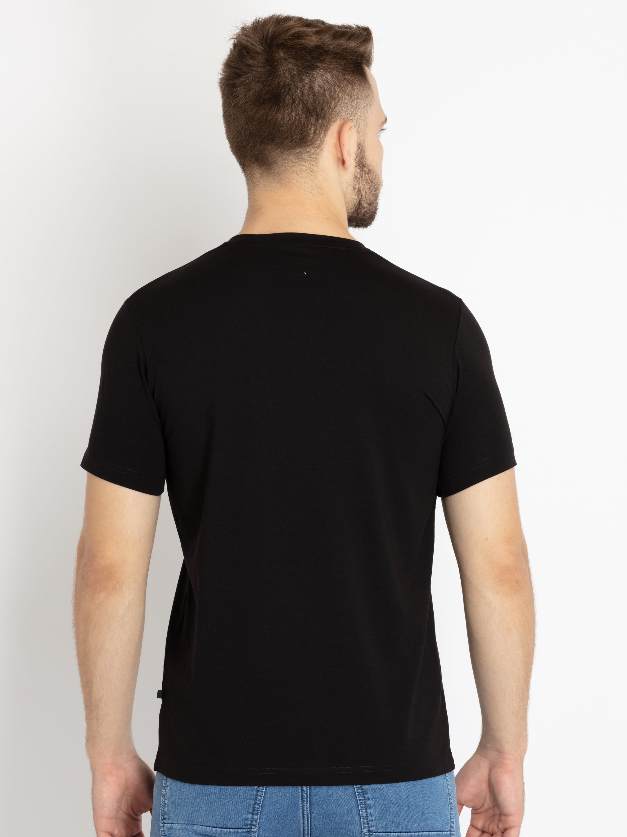 Mens Printed Round Neck T-shirt