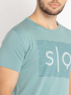 Mens Printed Round Neck T-shirt