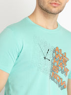 Mens Printed Round Neck T-shirts