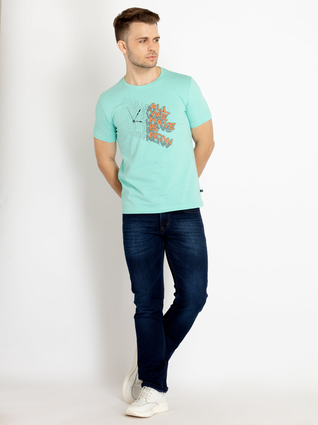 Mens Printed Round Neck T-shirts