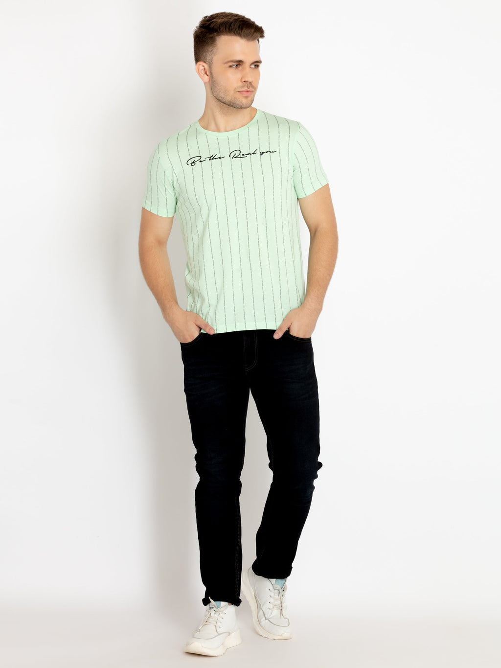 Mens Printed Round Neck T-shirts