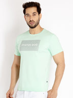 Mens Printed Round Neck T-shirt