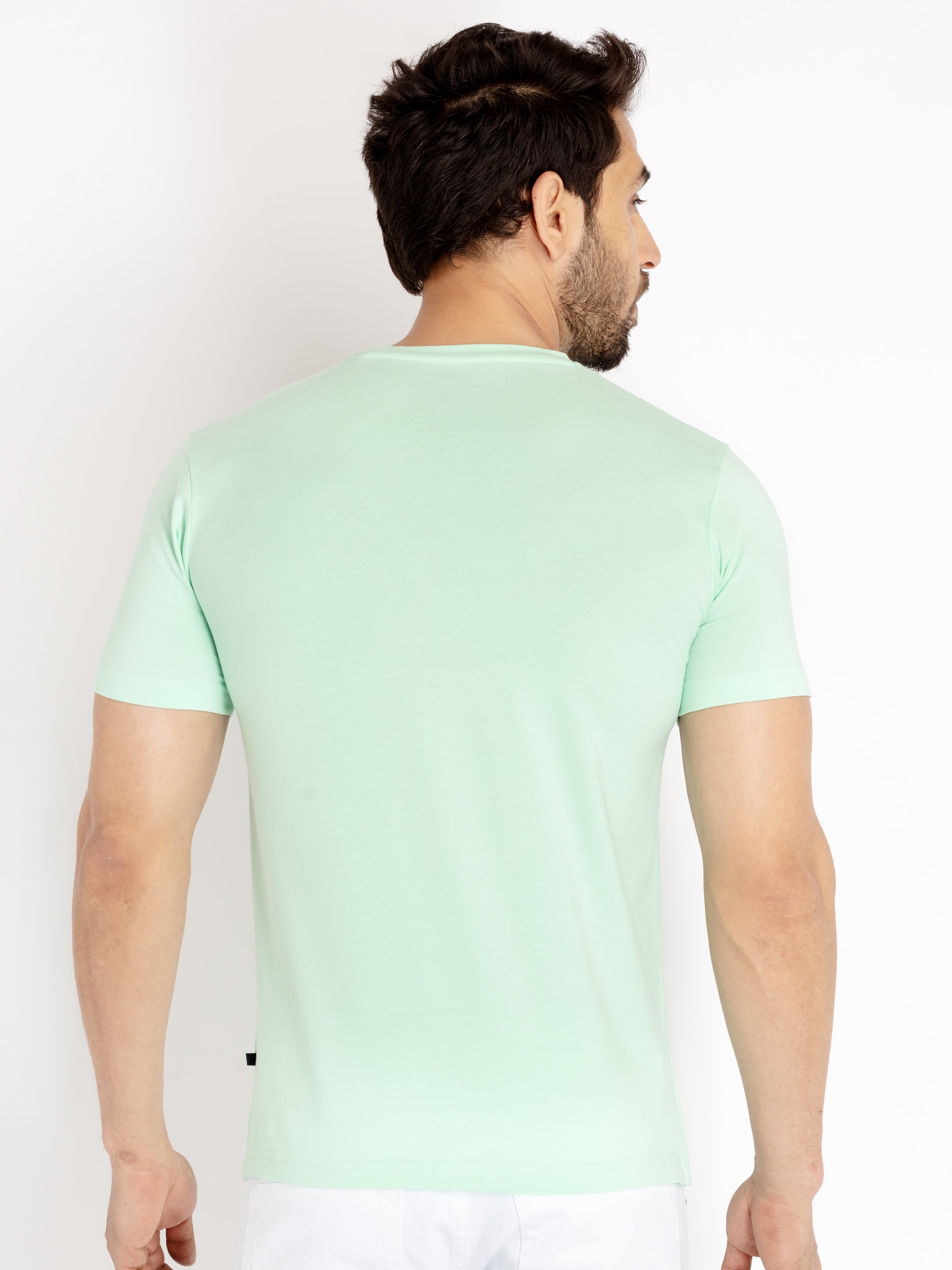 Mens Printed Round Neck T-shirt