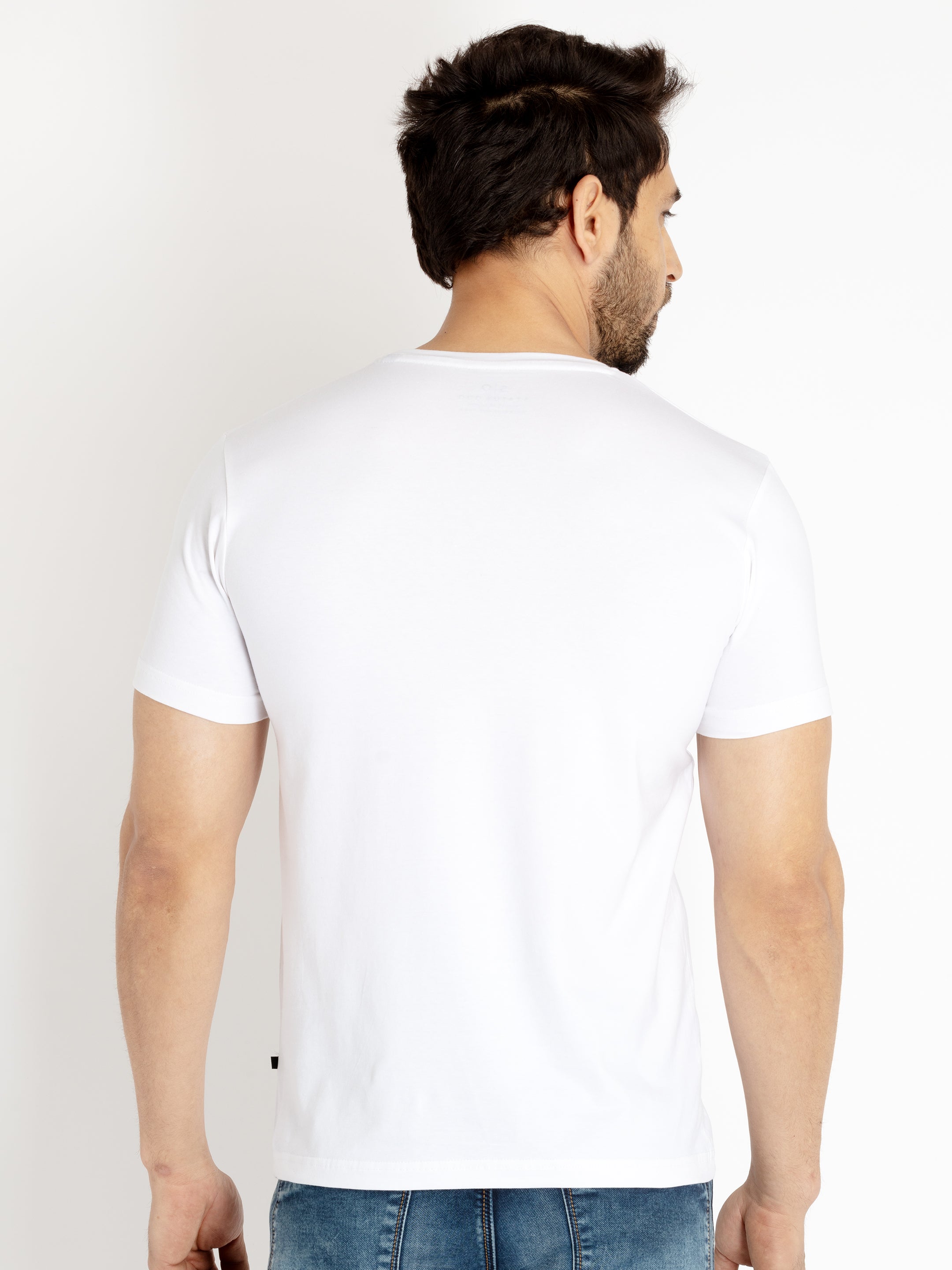 Mens Printed Round Neck T-shirt