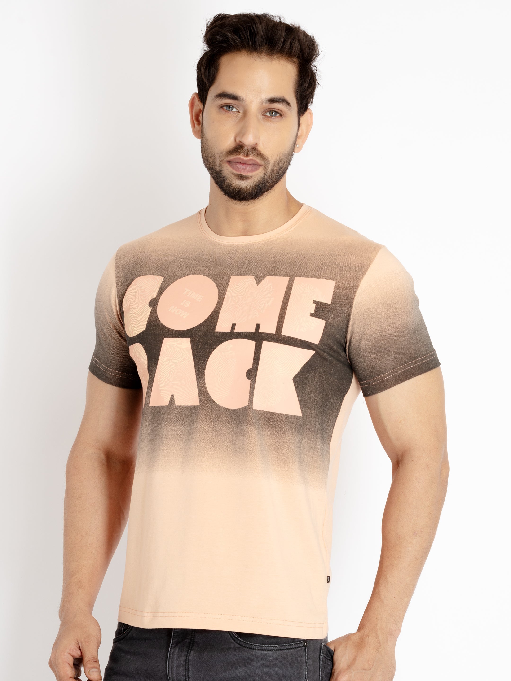 Mens Printed Round Neck T-shirt Secondary image