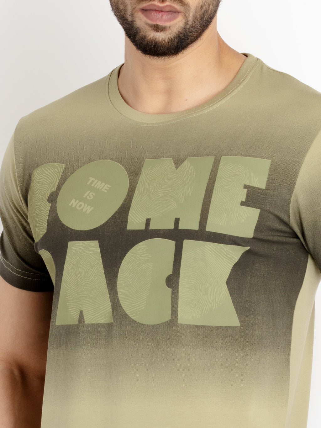 Mens Printed Round Neck T-shirt