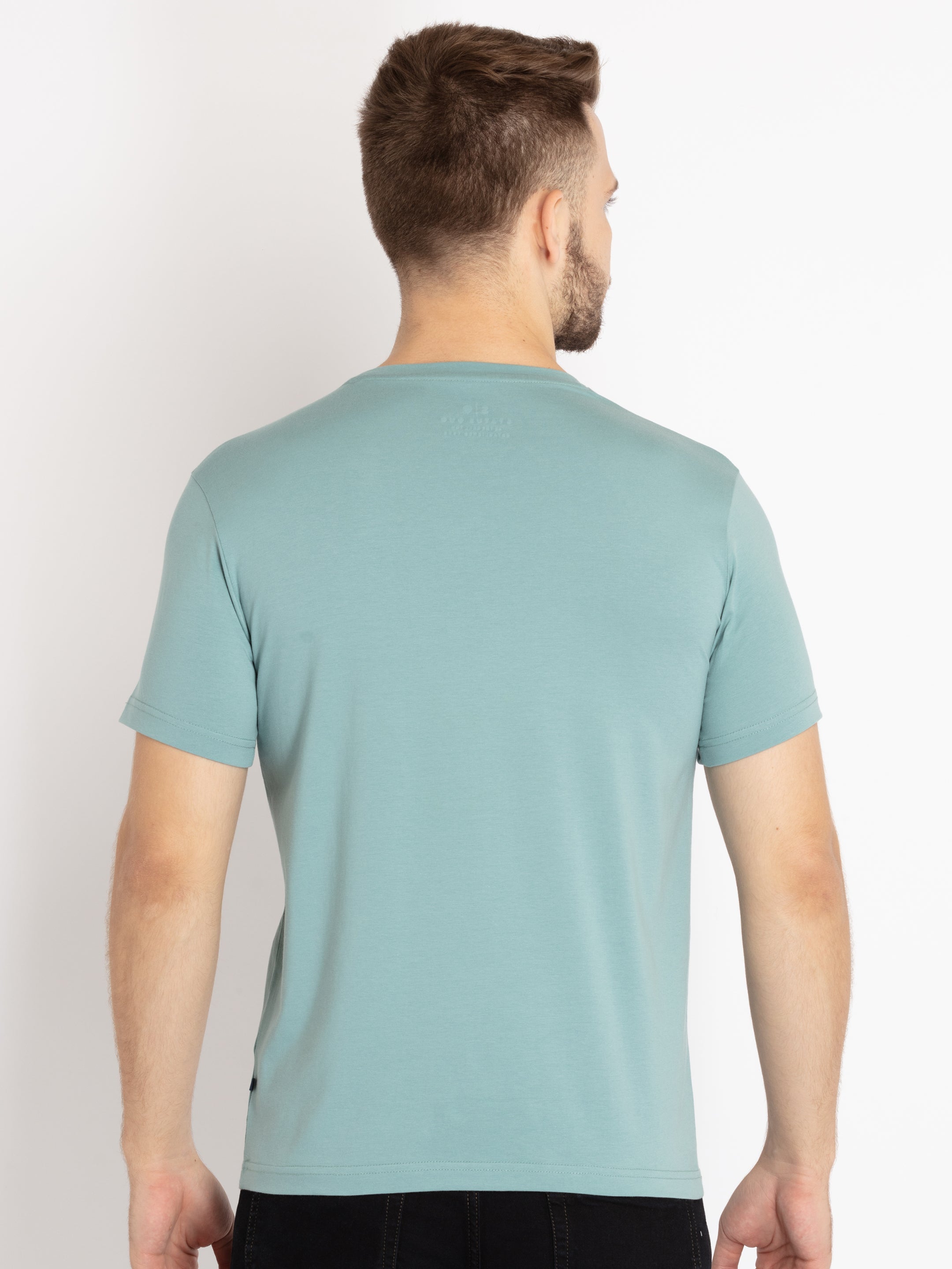 Mens Printed Round Neck T-shirt