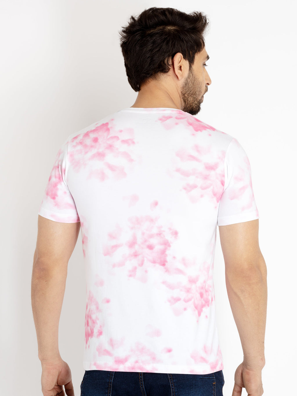 Mens Tie Dye Round Neck T-shirt