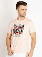 Mens Printed Round Neck T-shirts