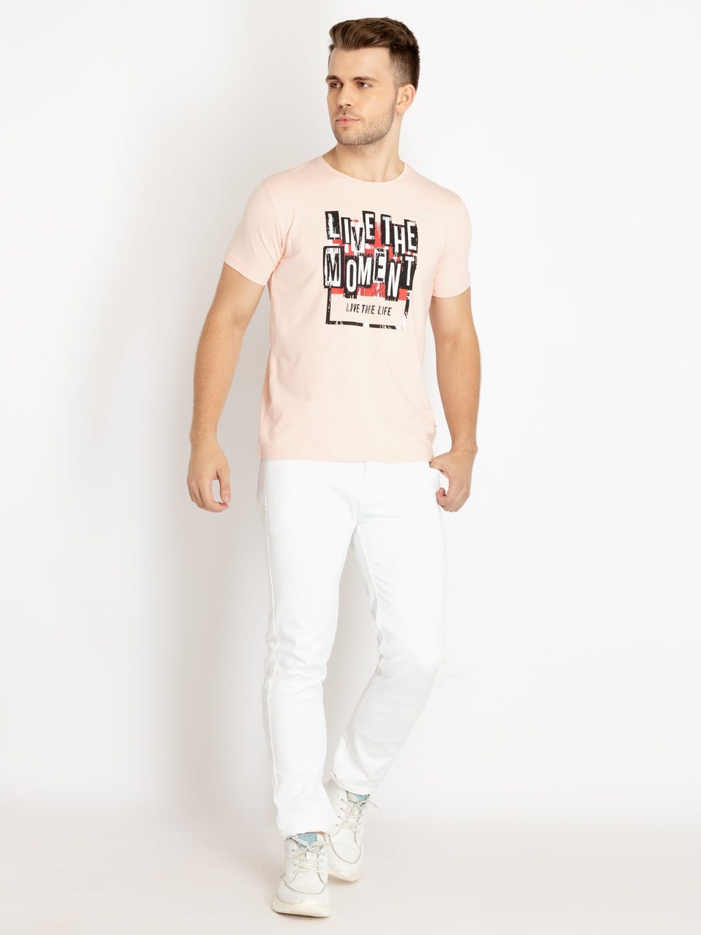 Mens Printed Round Neck T-shirts