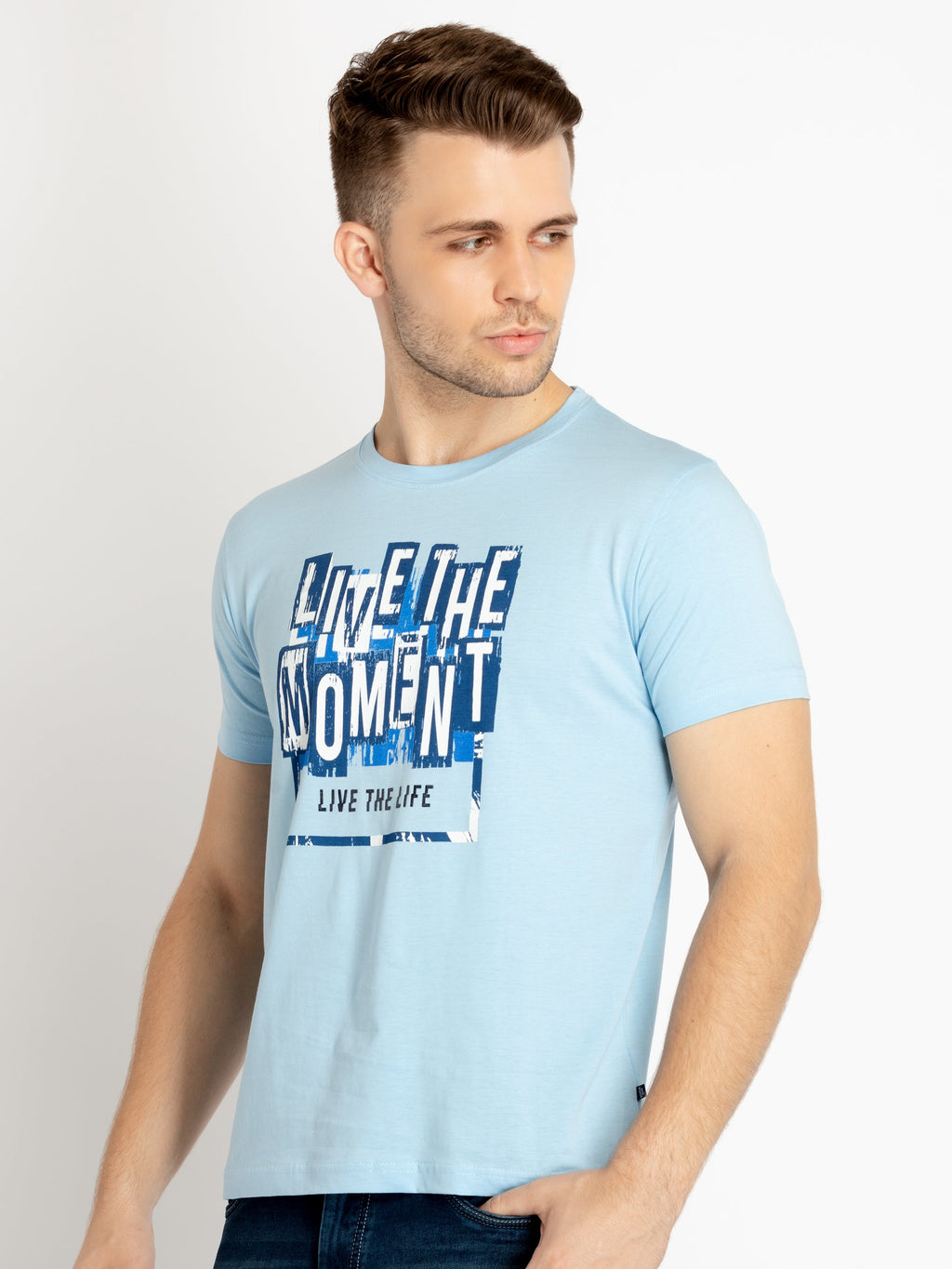 Mens Printed Round Neck T-shirts