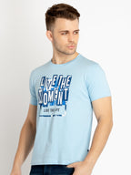 Mens Printed Round Neck T-shirts