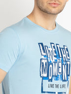 Mens Printed Round Neck T-shirts