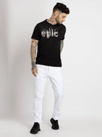 Mens Printed Round Neck T-shirt