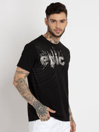 Mens Printed Round Neck T-shirt