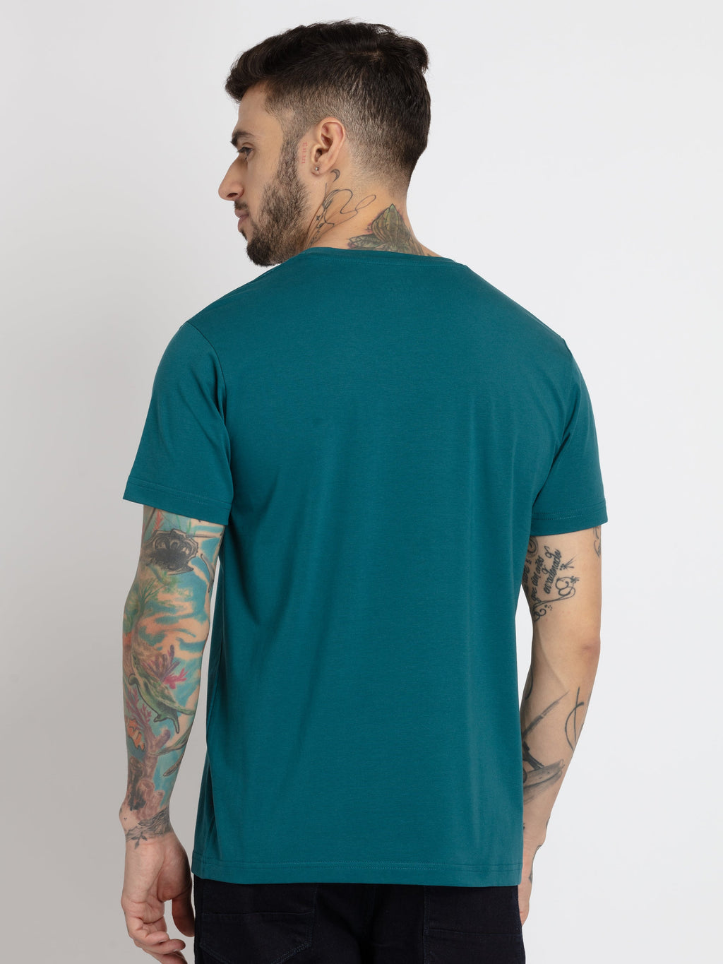 Mens Printed Round Neck T-shirt