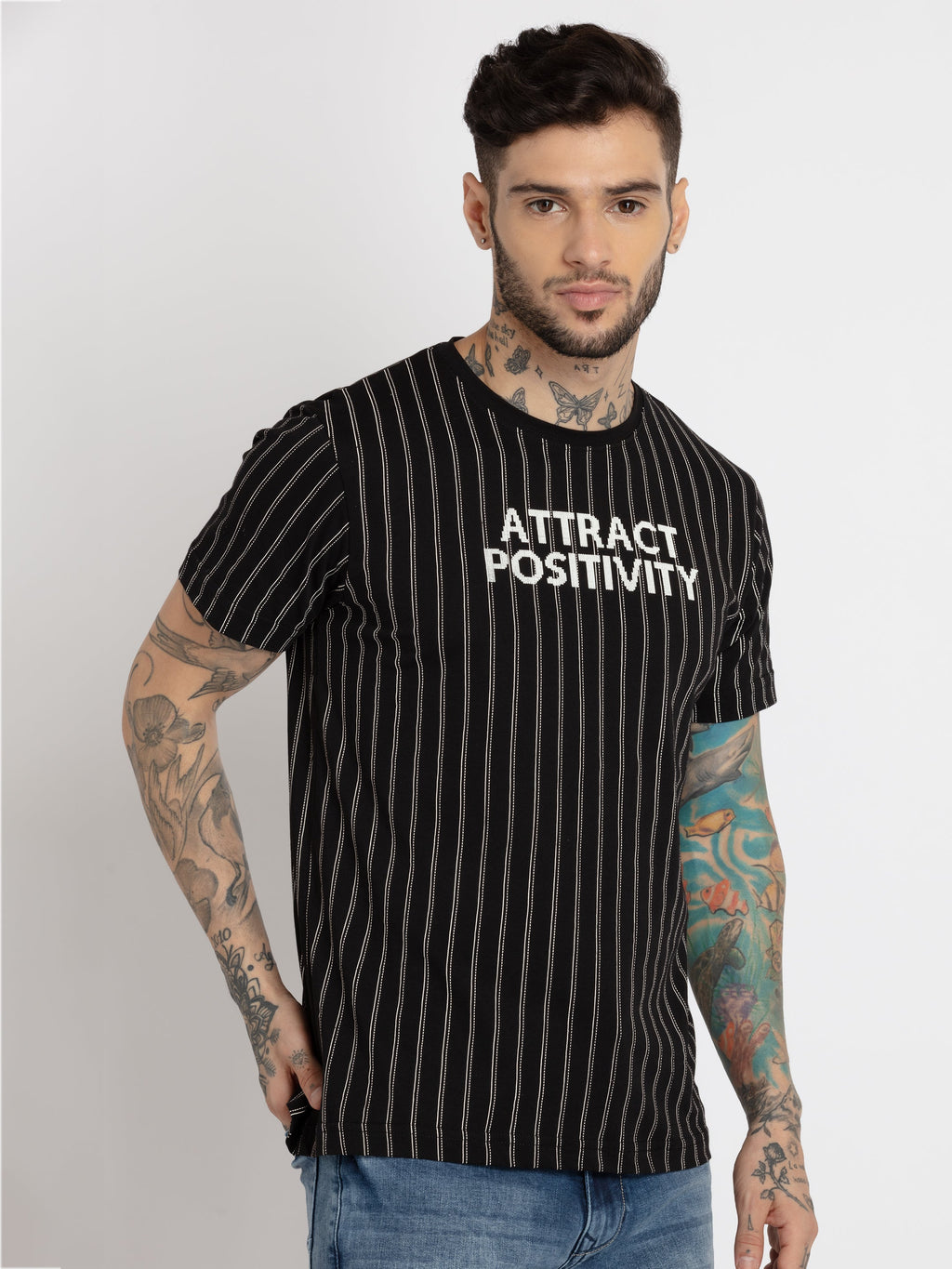 Mens Printed Round Neck T-shirt