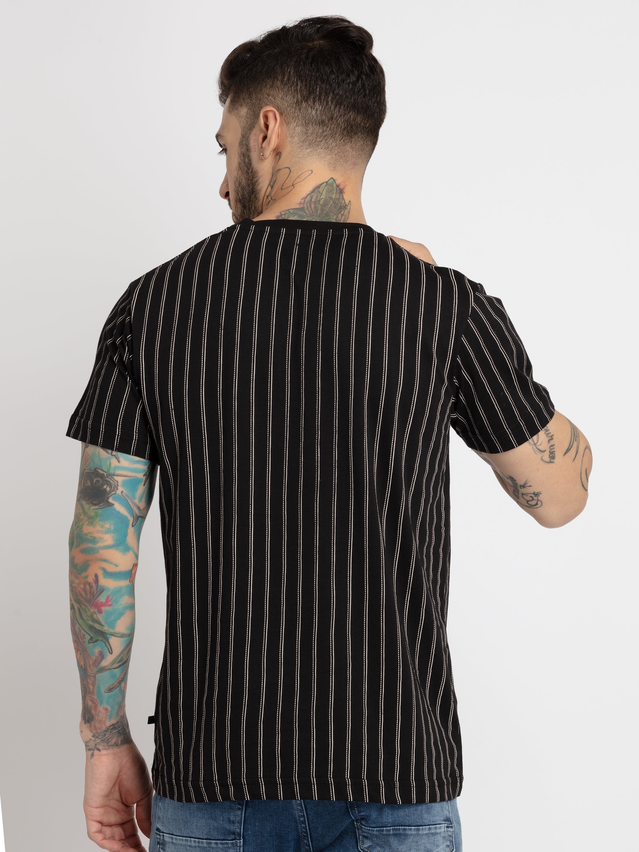 Mens Printed Round Neck T-shirt