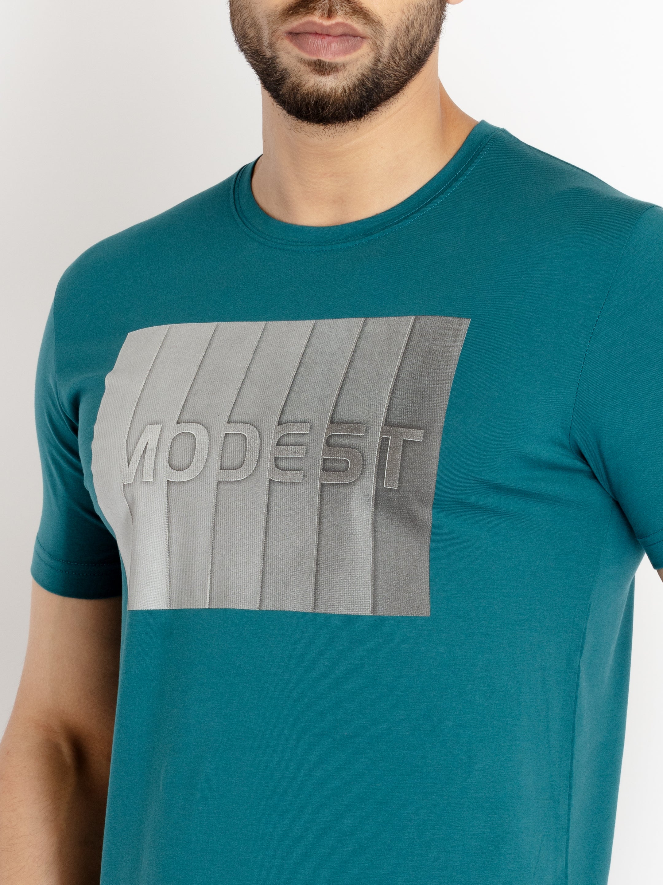 Mens Printed Round Neck T-shirt