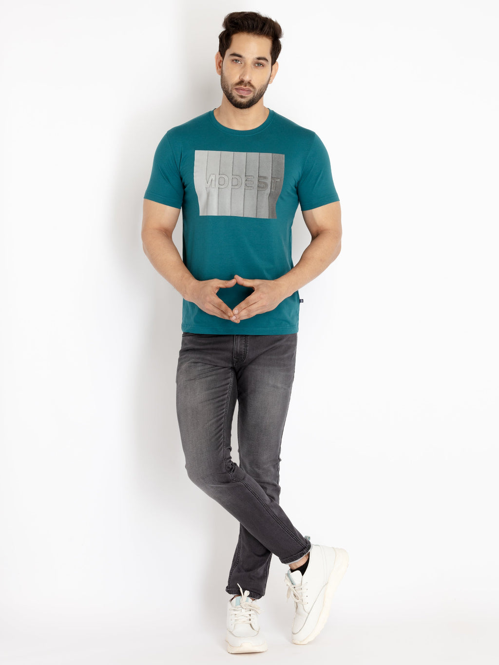 Mens Printed Round Neck T-shirt