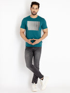Mens Printed Round Neck T-shirt