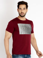 Mens Printed Round Neck T-shirt