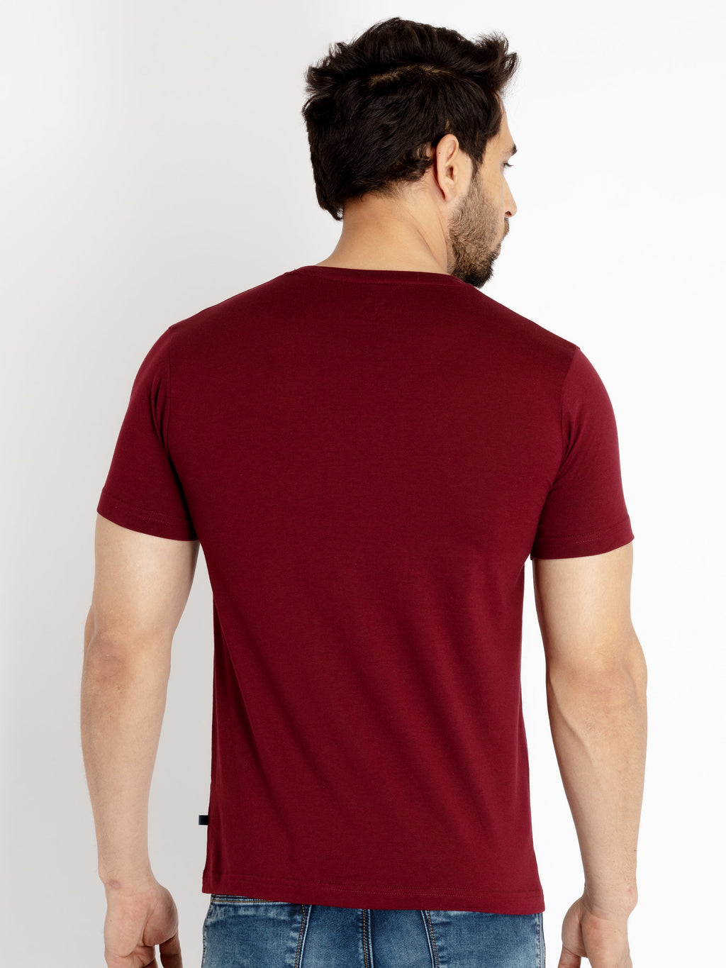 Mens Printed Round Neck T-shirt