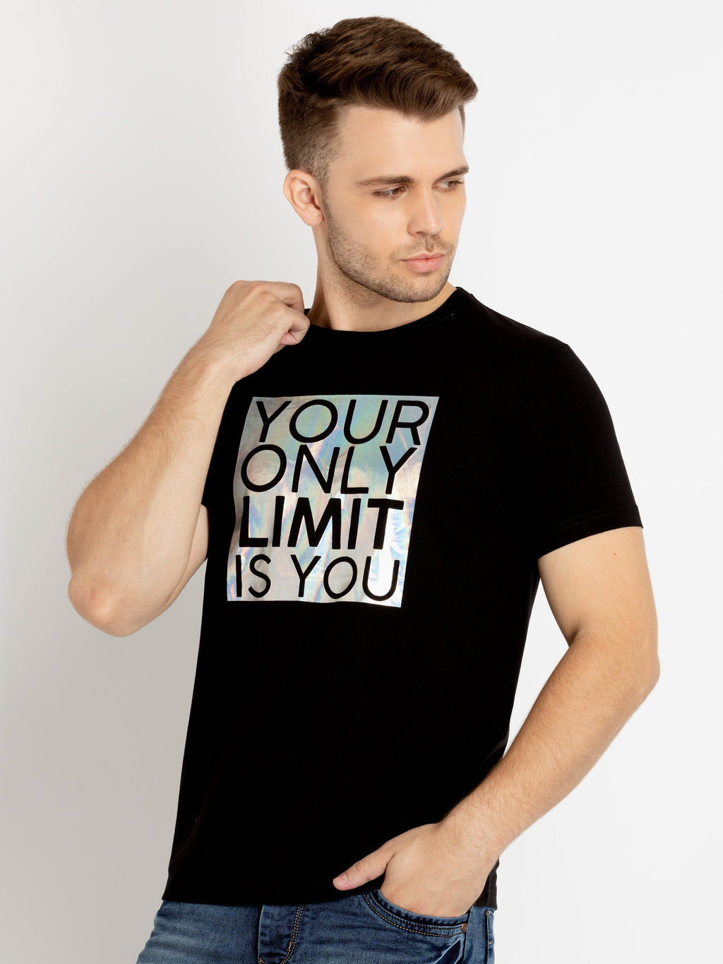 Mens Printed Round Neck T-shirts