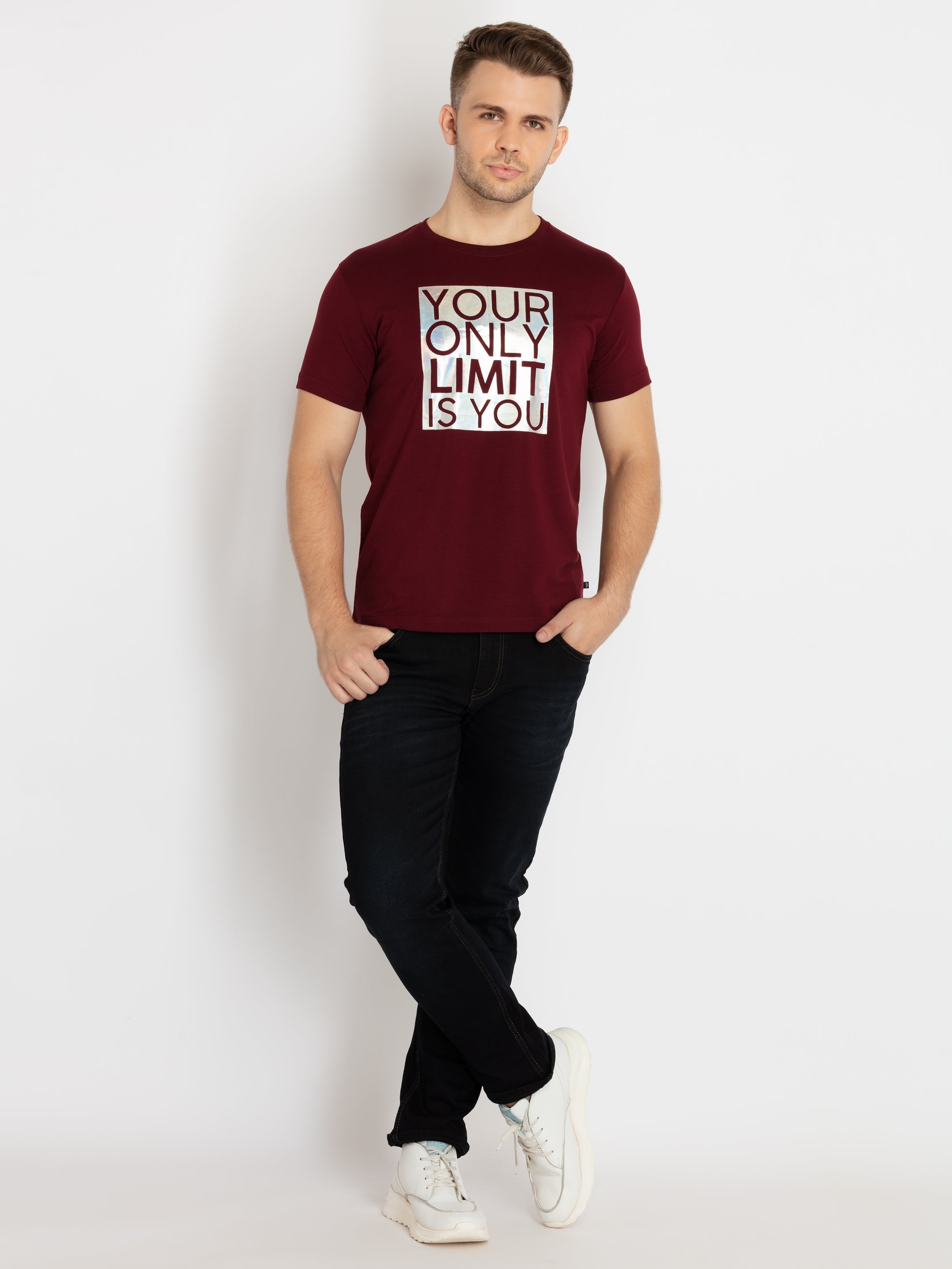 Mens Printed Round Neck T-shirts