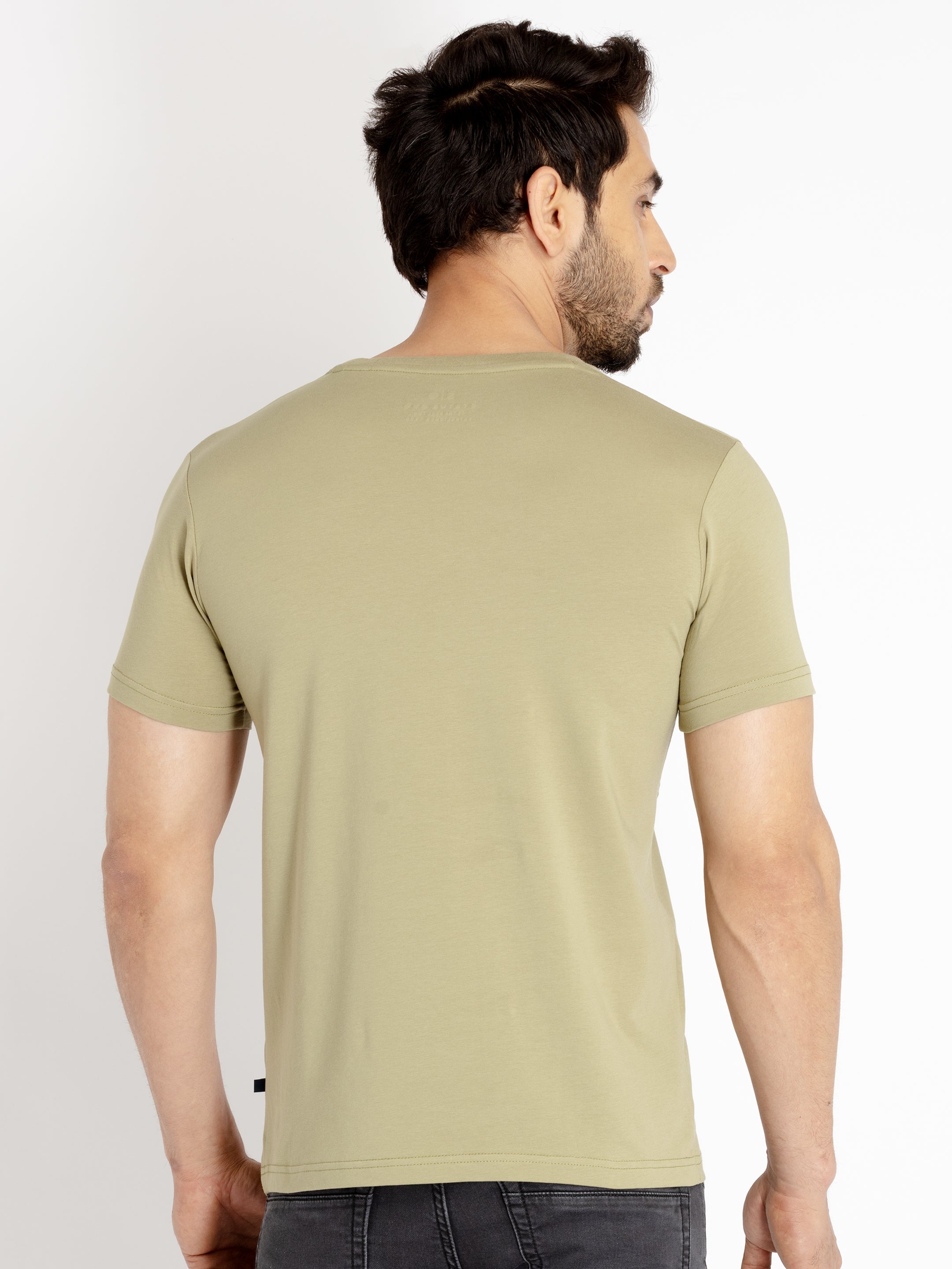 Mens Printed Round Neck T-shirt