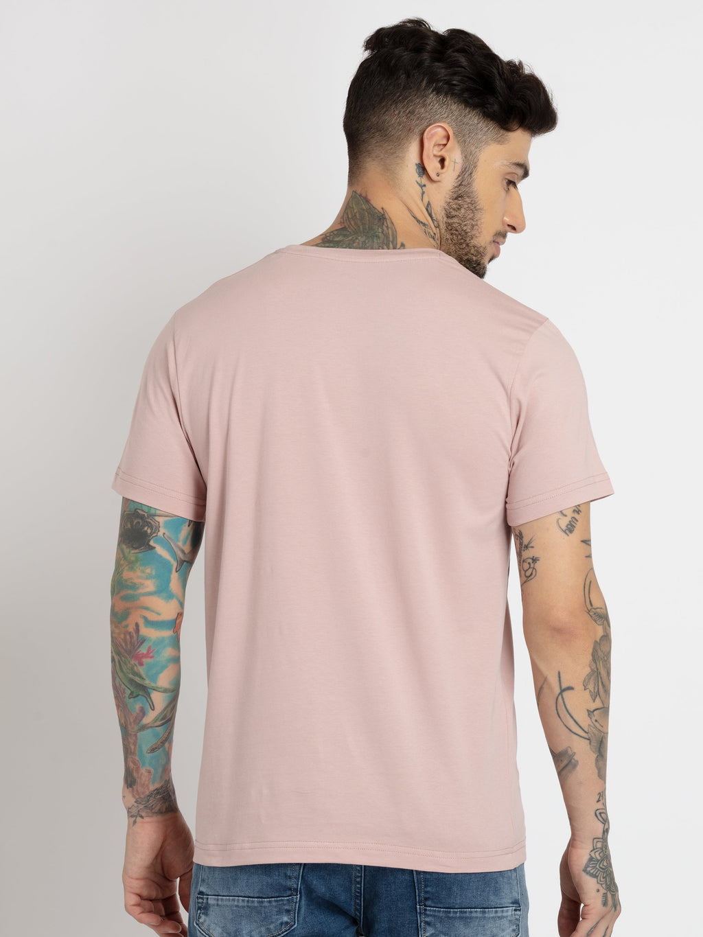 Mens Printed Round Neck T-shirt