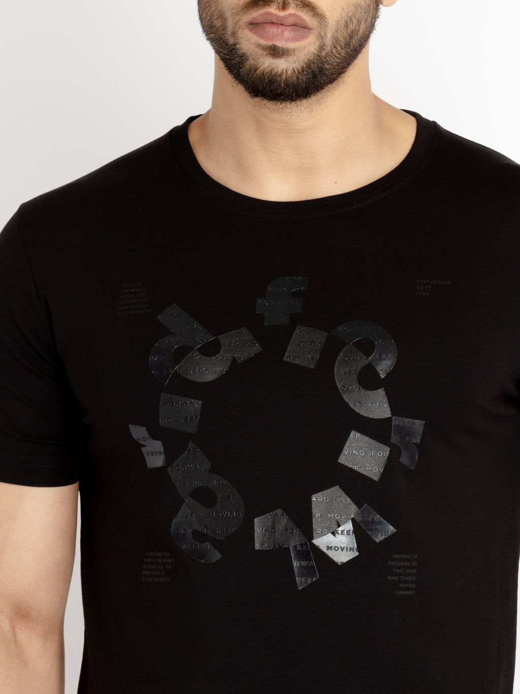 Mens Printed Round Neck T-shirt
