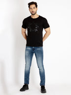 Mens Printed Round Neck T-shirt