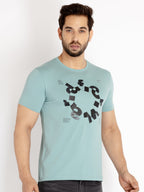 Mens Printed Round Neck T-shirt