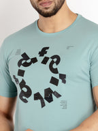Mens Printed Round Neck T-shirt