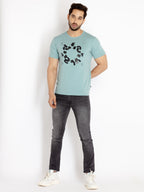 Mens Printed Round Neck T-shirt