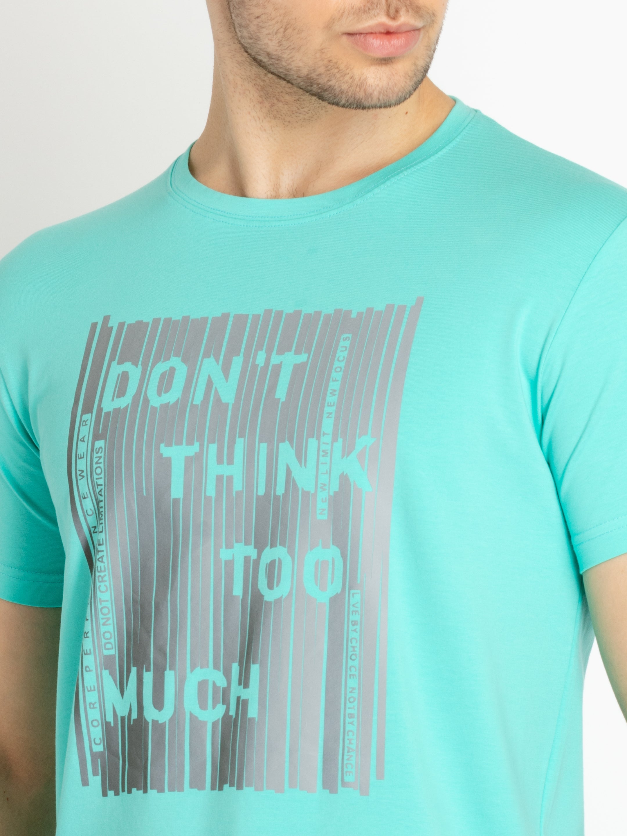 Mens Printed Round Neck T-shirts