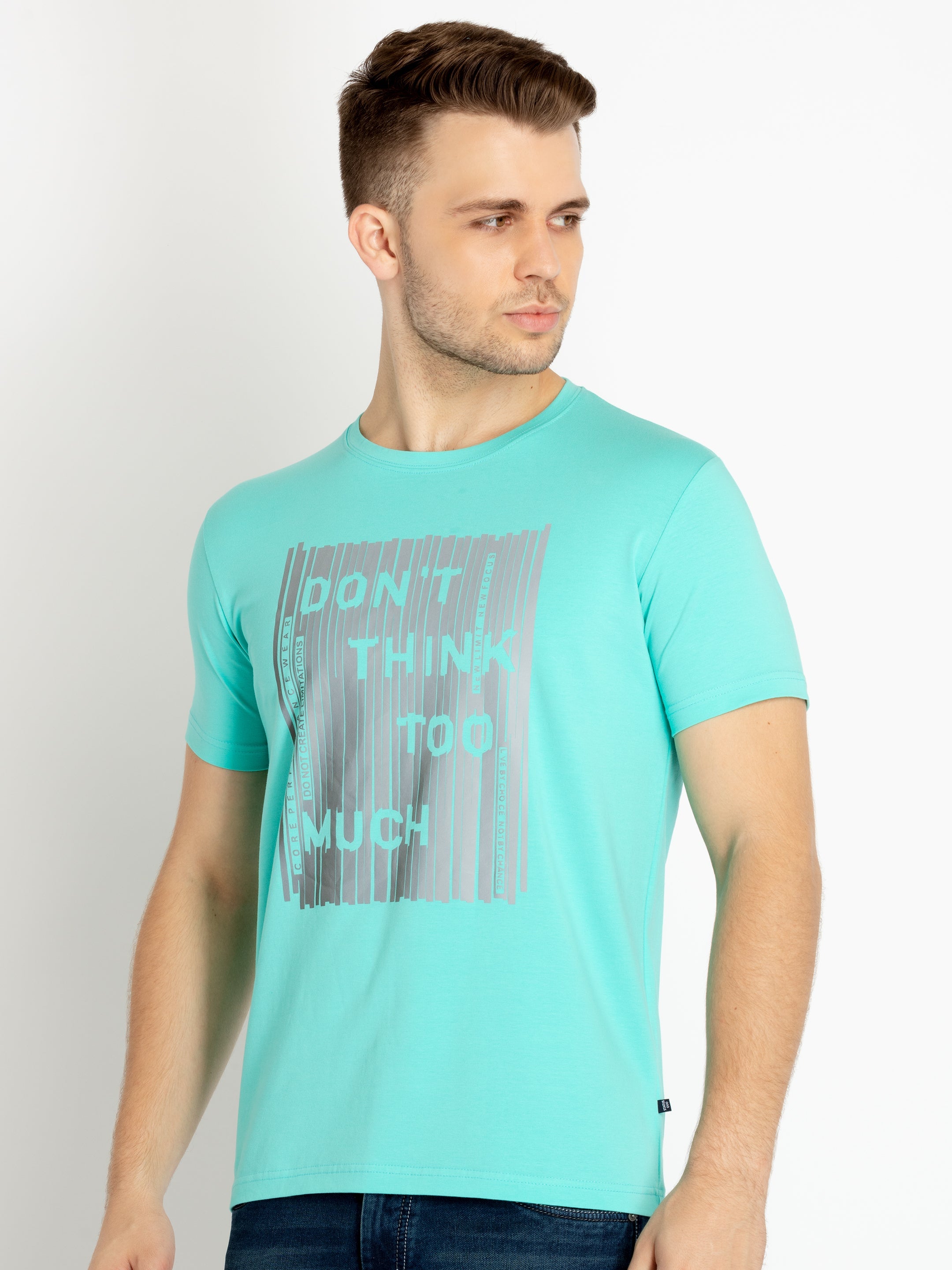 Mens Printed Round Neck T-shirts