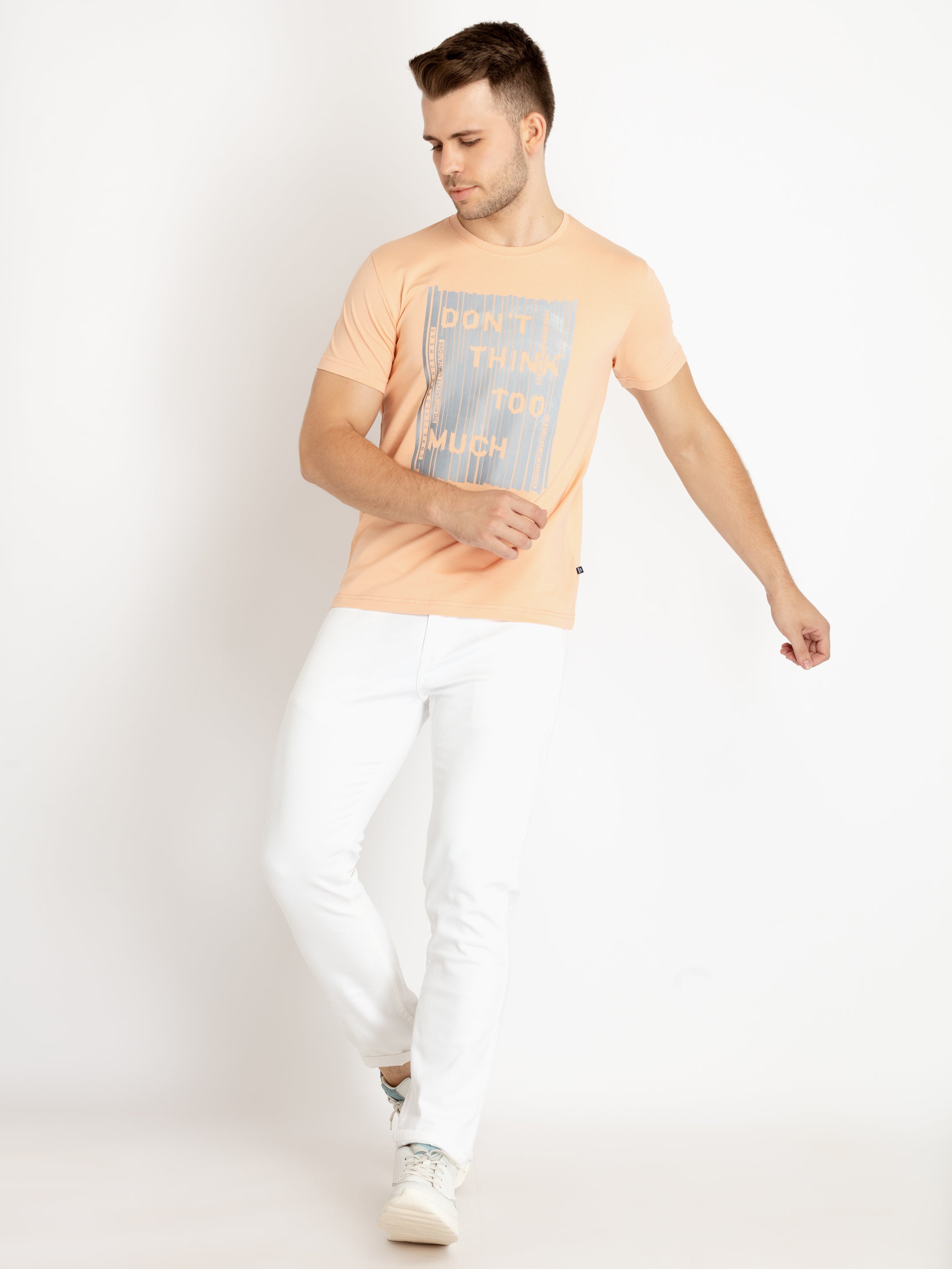 Mens Printed Round Neck T-shirts