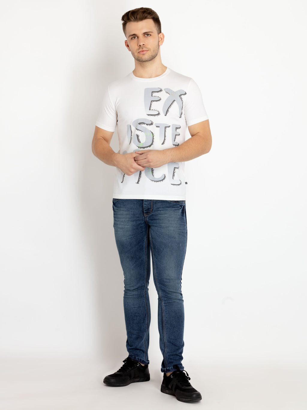 Mens Printed Round Neck T-shirts