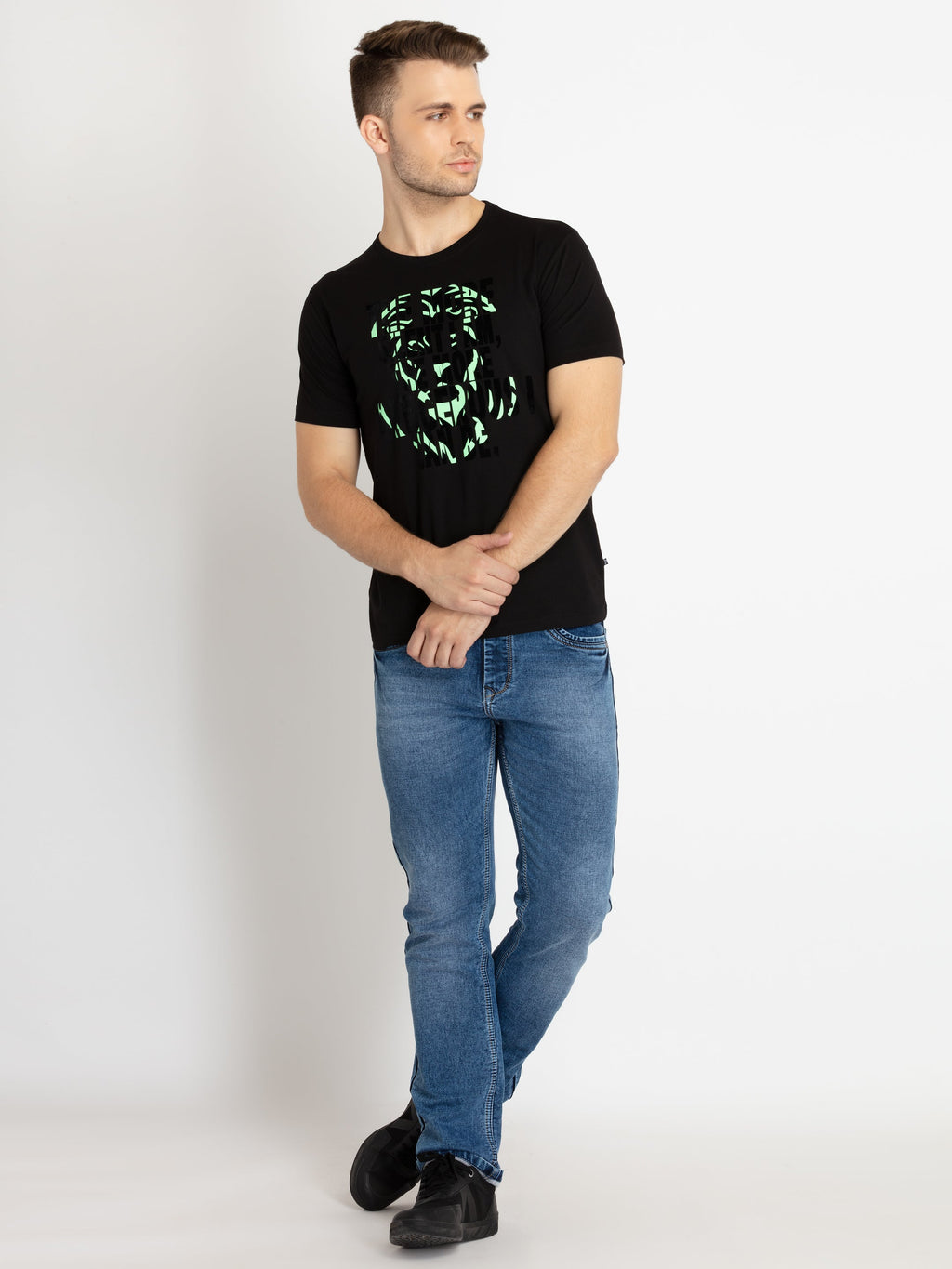Mens Printed Round Neck T-shirts
