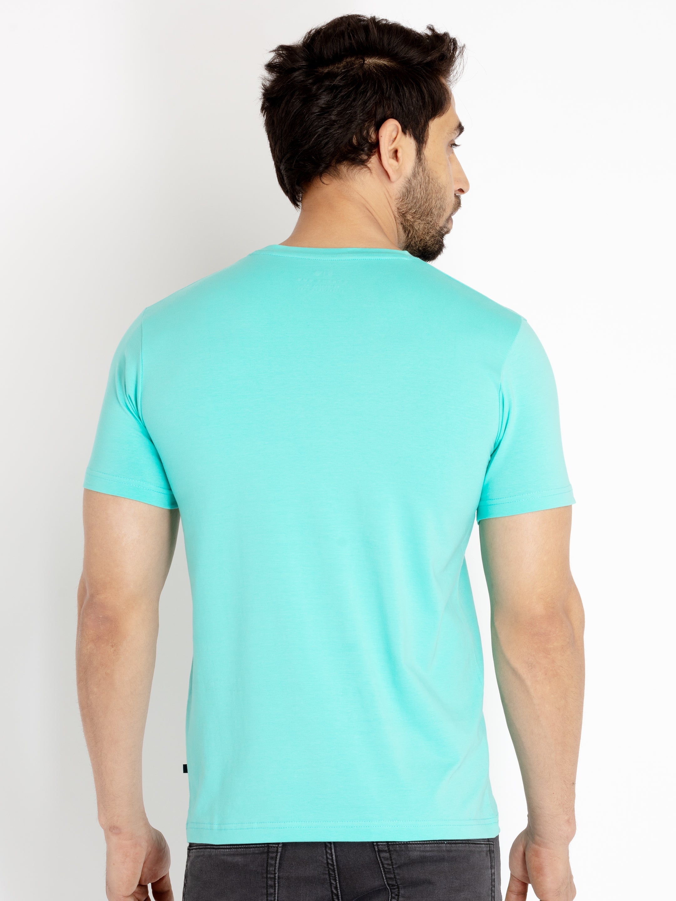 Mens Printed Round Neck T-shirt