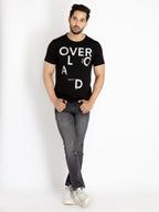 Mens Printed Round Neck T-shirt
