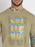 Mens Printed Round Neck T-shirt
