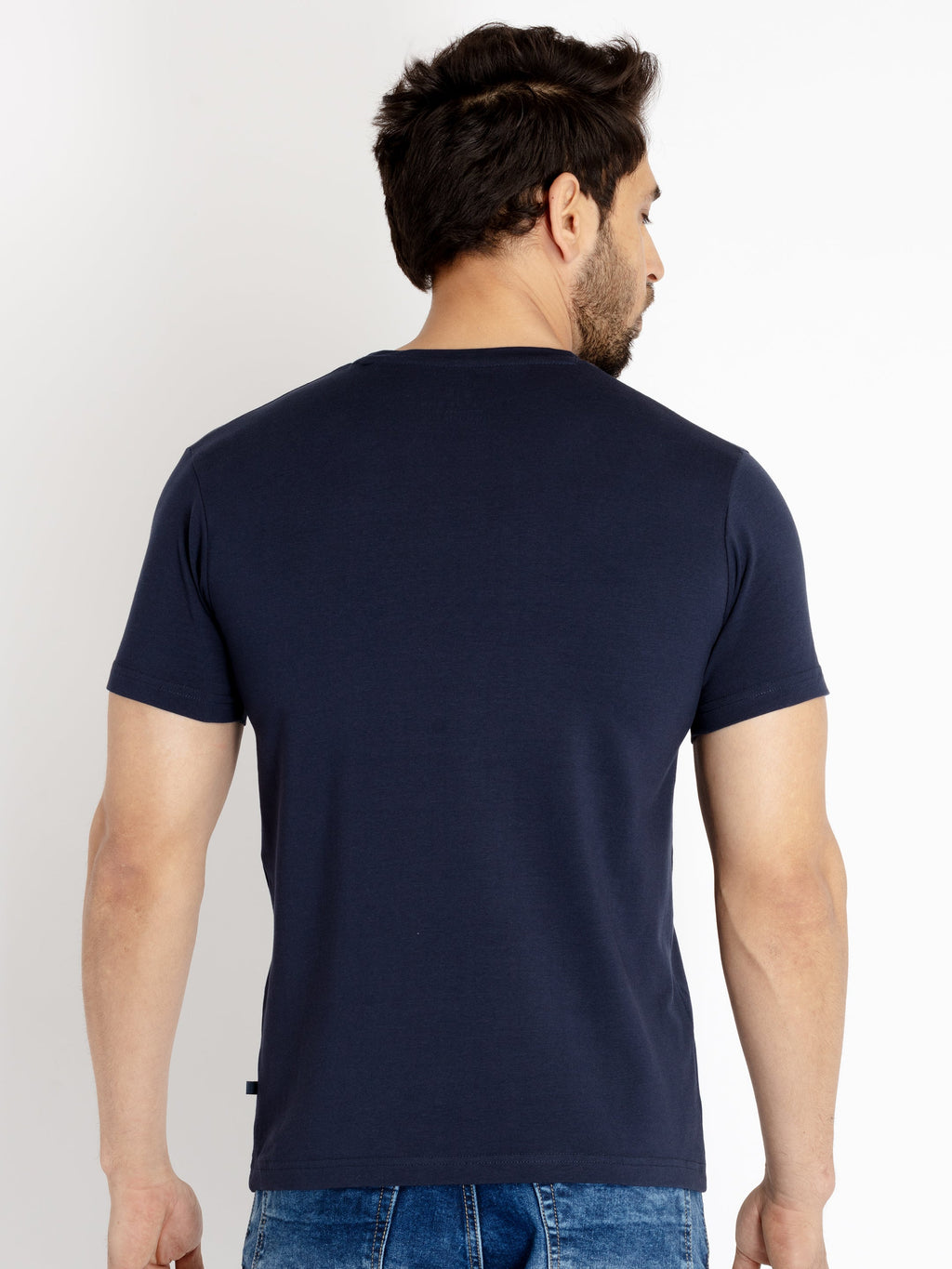 Mens Printed Round Neck T-shirt